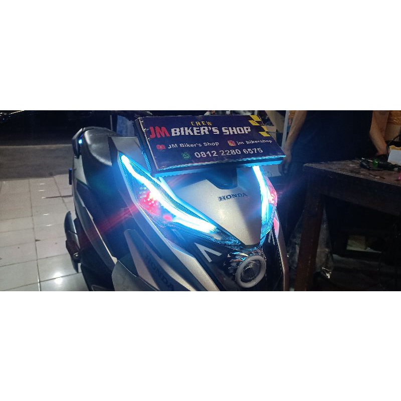 lampu alis DRL Running dan lampu utama projie LED terbaru PNP langsung pasang