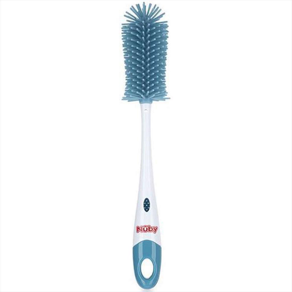 NUBY 126710 Silicone Bottle Brush Blue Pembersih Botol Sikat