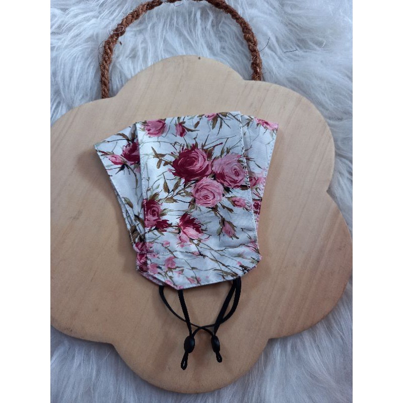 Aqila Masker Kain 3 Dimensi Tali Earloop Bonus Stopper