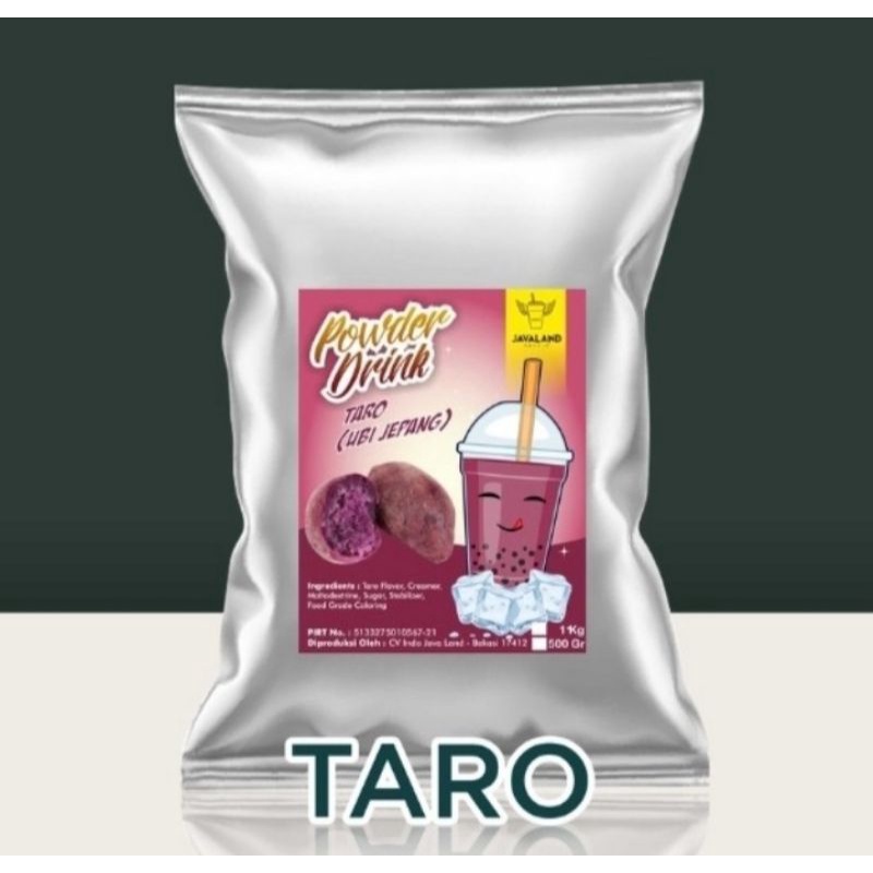 bubuk minuman rasa taro powder drink 1 kg minuman boba