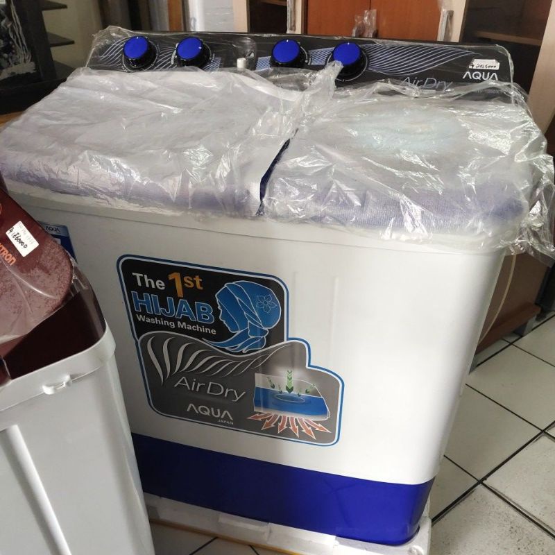 AQUA 10 KG MESIN CUCI 2 TABUNG AQUA QW 1050 XT QW1050XT QW-1050 XT