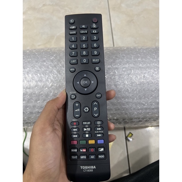 REMOTE REMOT SMART TV TOSHIBA LED LCD CT-8068 ORIGINAL ASLI