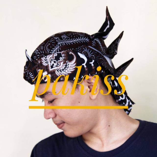 Blangkon Ikat Iket Premium Model Merak Ngibing-Blangkon Ikat Iket Premium Merak Ngibing