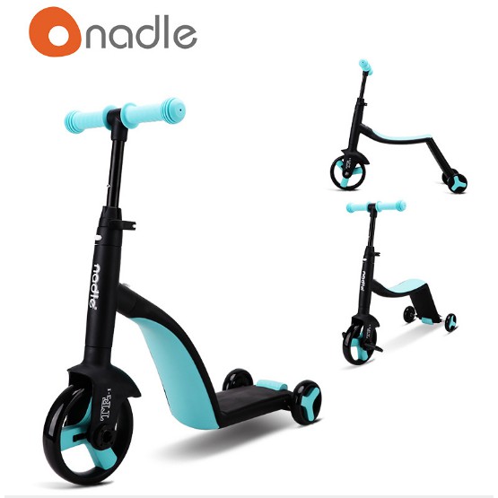VStore 92 SKUTER SEPEDA ANAK TOODLER NADLE 4IN1-BLUE