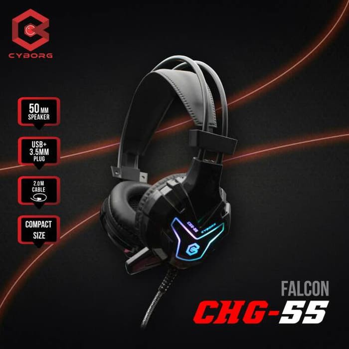 HEADSET GAMING CYBORG CHG-55 FALCON