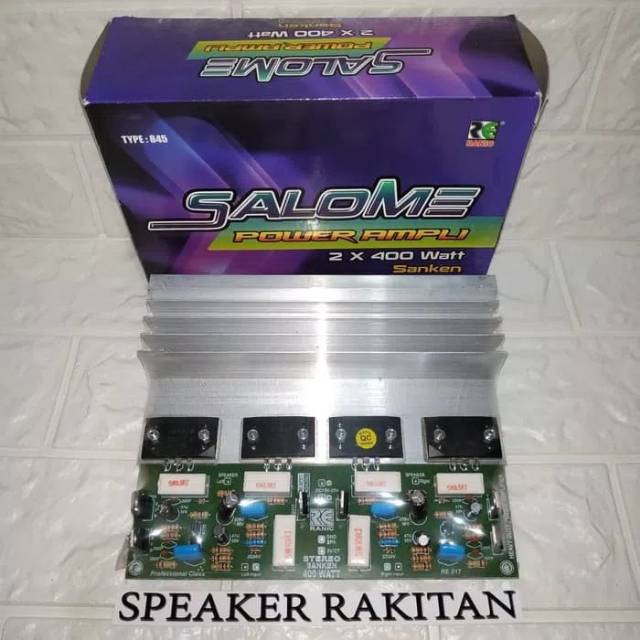 Kit Power Amplifier Stereo 2x400Watt SALOME 845