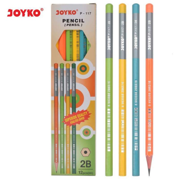 

Terbatas Joyko Pencil 2B P-117 Jk Perpack Murah