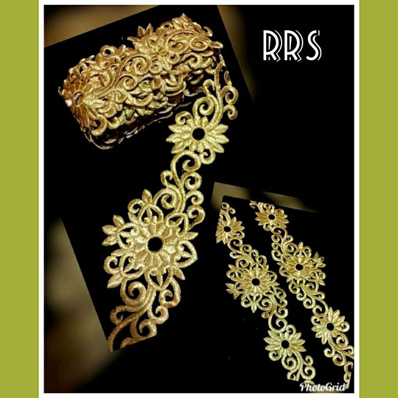 Renda roll murah / renda bordir meteran / renda meteran kirana