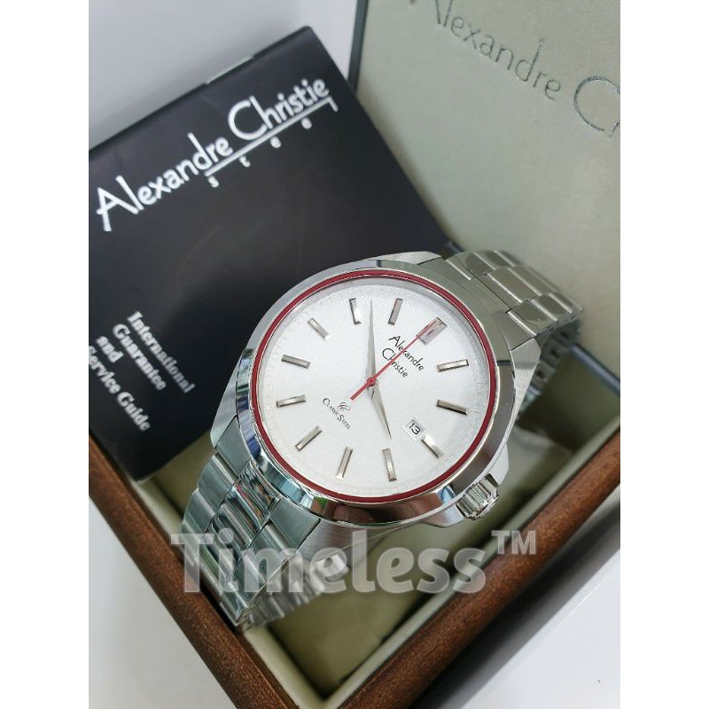 Jam tangan pria alexandre christie ac 8644 MD Silver