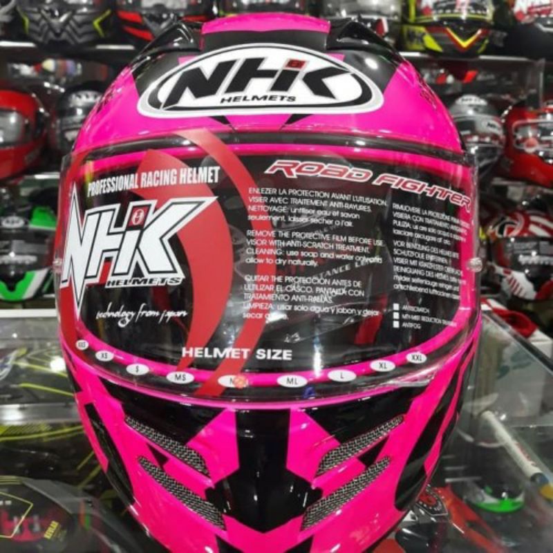 HELM NHK PINK FULLFACE GP1000 SECOND