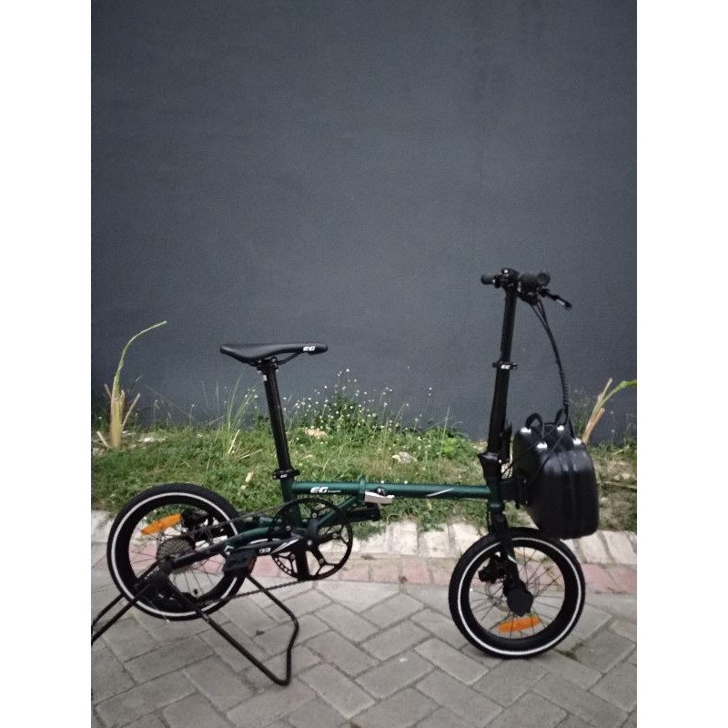 Sepeda Lipat Seli Evergreen EG Maximus Edge Gen Vol 2 Baru Murah 9Speed Hidrolik