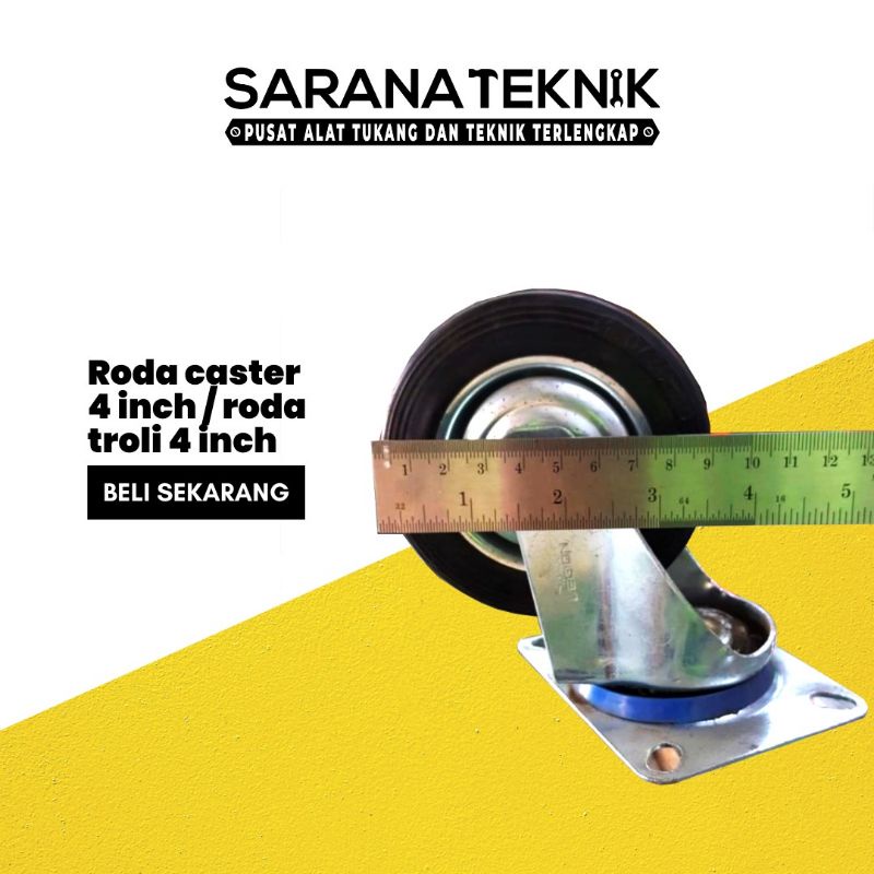 roda caster / roda troli 4 inch
