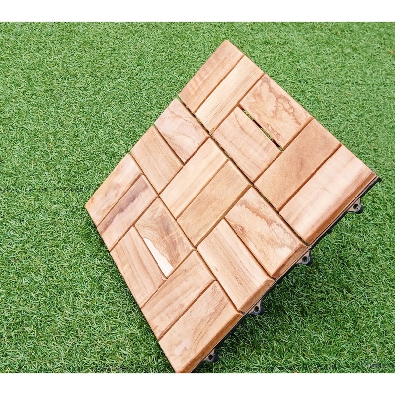 Decking Kayu Parket Lantai Tile Jati