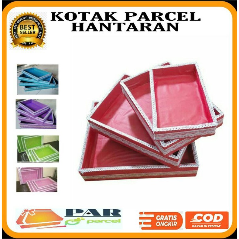 

Box Seserahan // Set isi 4 // Bahan kain satin