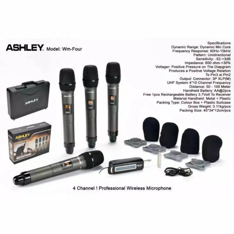 mik/mic wireless ashley wm four original ashley