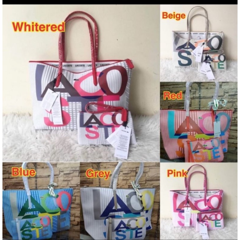 Tas wanita import totebag rainbow