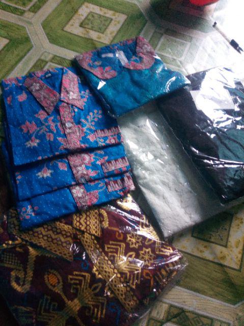 Dress Terusan Batik Anak Perempuan Kd Melati Dasar Warna