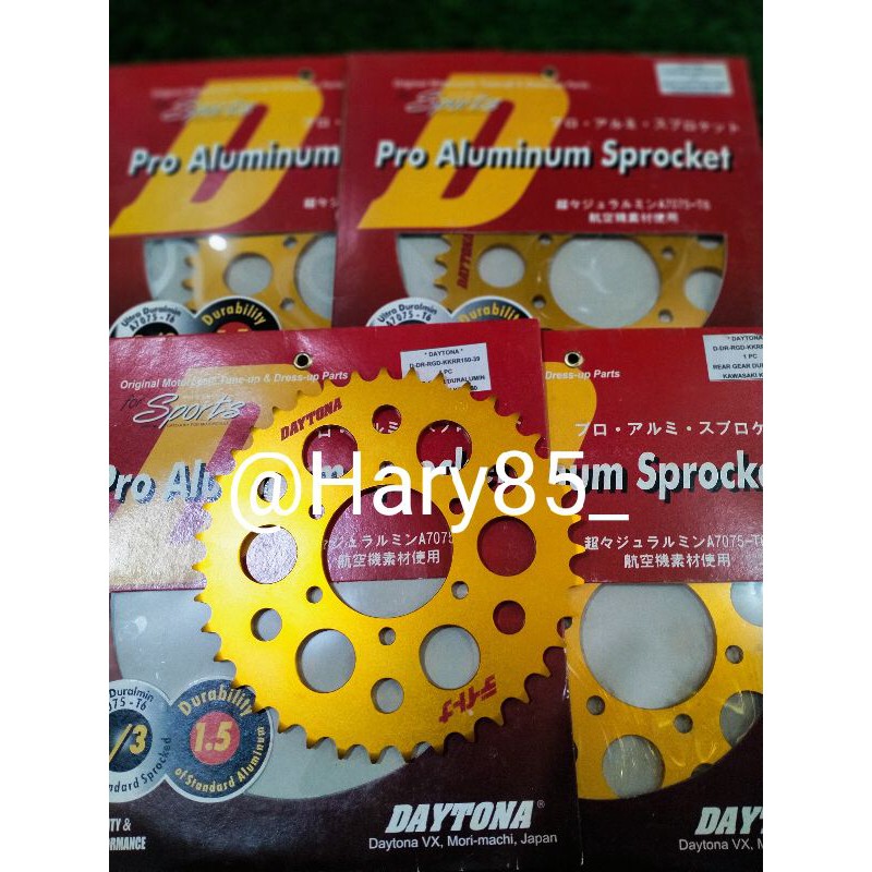 GEAR GIR BELAKANG DAYTONA DURALUMIN NINJA150RR 520-39T