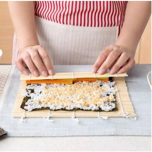 Tikar Bambu SUSHI Penggulung Nasi Mat Roller Gulungan Sushimat