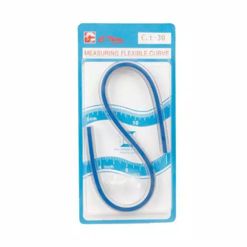 Quilters Flexible Curve Ruler CT-30 - Penggaris Jahit Pola Lengkung Fleksibel 30 cm