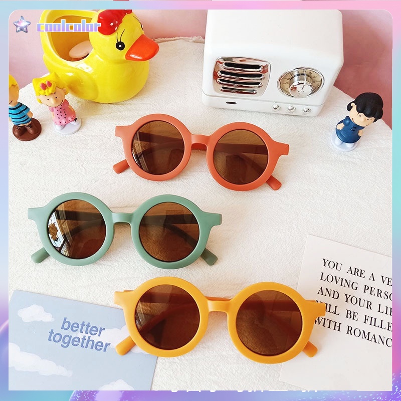 【Ready stock&amp;COD】✨kacamata hitam anak Kacamata Hitam bulat anak laki laki murah UV400 Anti Ultraviolet Untuk Anak/Laki-Laki Perempuan/Bayi kecenderungan fashion murah modis