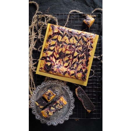 

Fudgy Brownies Cream Cheese Blueberry