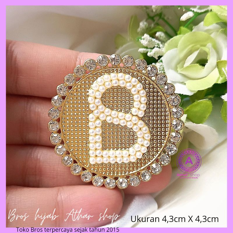 Bross Baju/Bros Huruf /brooch /Bros hijab Athar shop murah