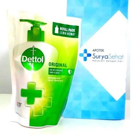 Sabun Cuci Tangan Dettol Hand Wash Original/ Skin Care/Sensitive  Refill 200ml Pouch5