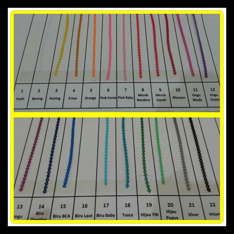 Karet Power Chain - untuk behel / bracket gigi - 10cm (cukup utk atas bawah) BERMUTU