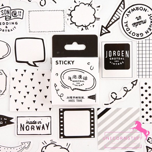 Sticker Unicorn Sticker Notebook Diary DIY Lucu