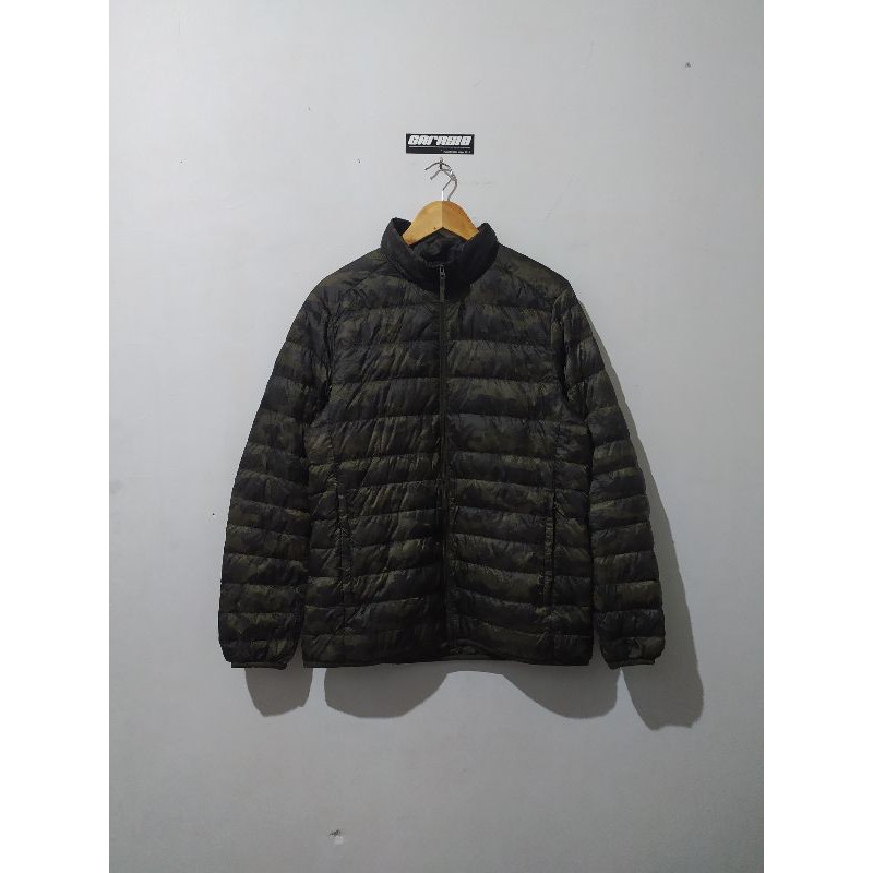 Goosedown Jacket Uniqlo Camo langka (Jaket bulang Uniqlo preloved)