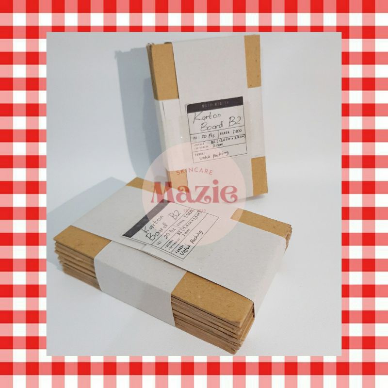 ALAT PACKING PHOTOCARD MURAH toploader B2 A2 karton board / carton board / yellow board 2mm 8×13cm A