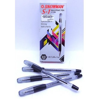 

SNOWMAN S-1 Bolpoin Black (Pack)