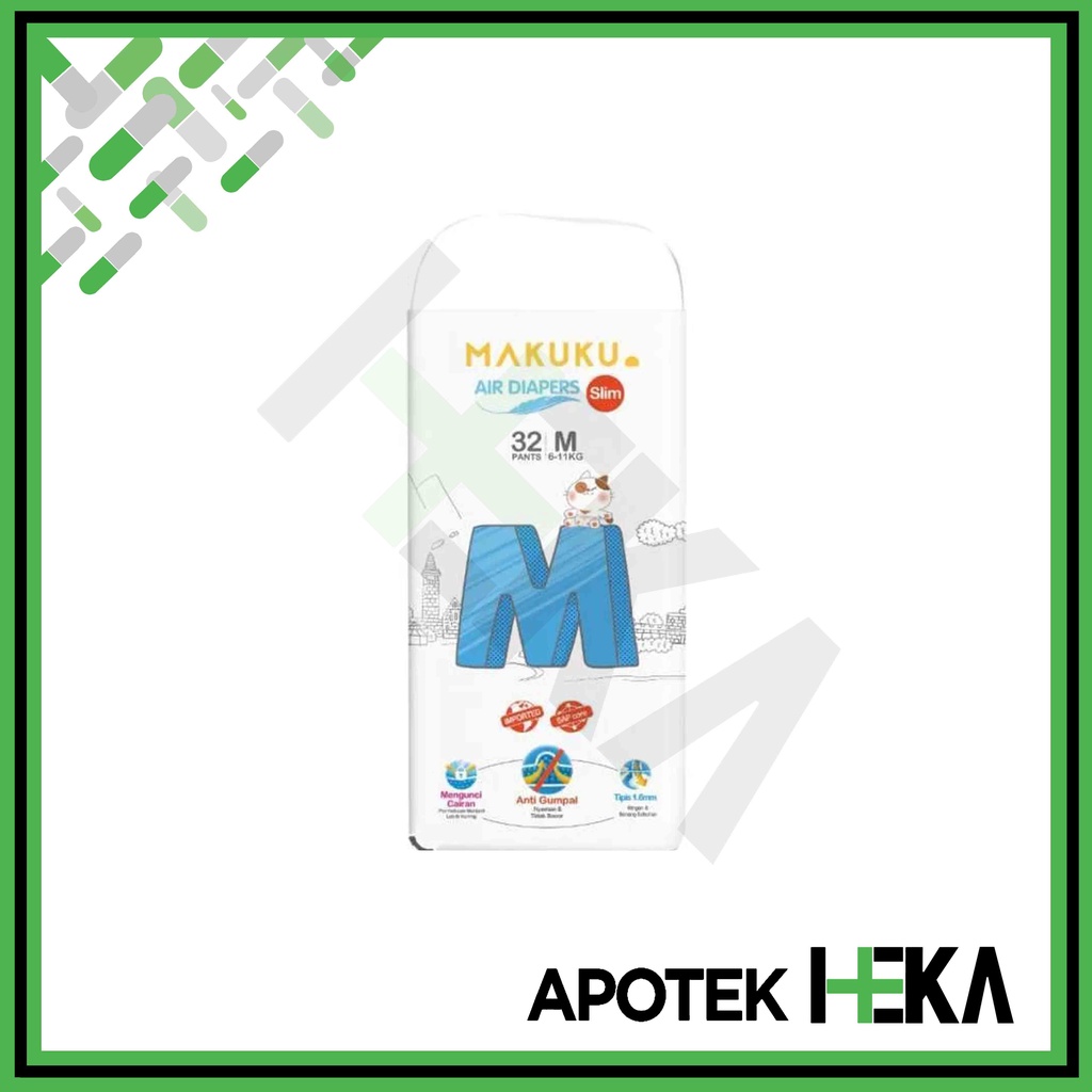 Makuku Air Diapers Slim Pants - Popok Bayi Celana (SEMARANG)