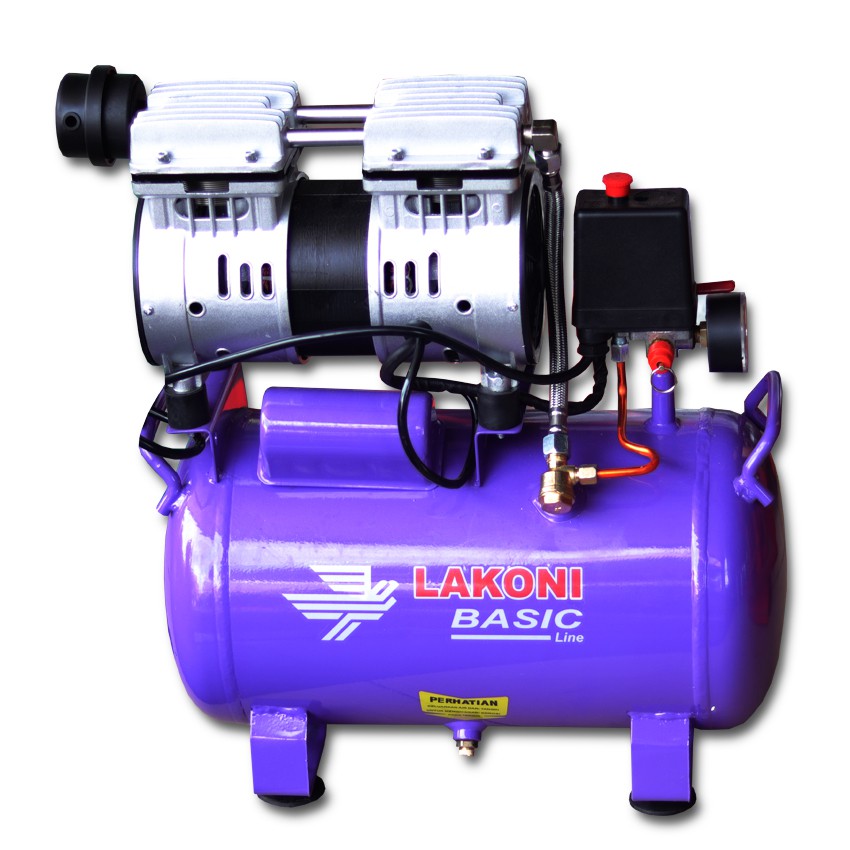 LAKONI BASIC 25 S Kompresor Angin SILENT 3/4 HP 24 L Oilless Oiless 25S