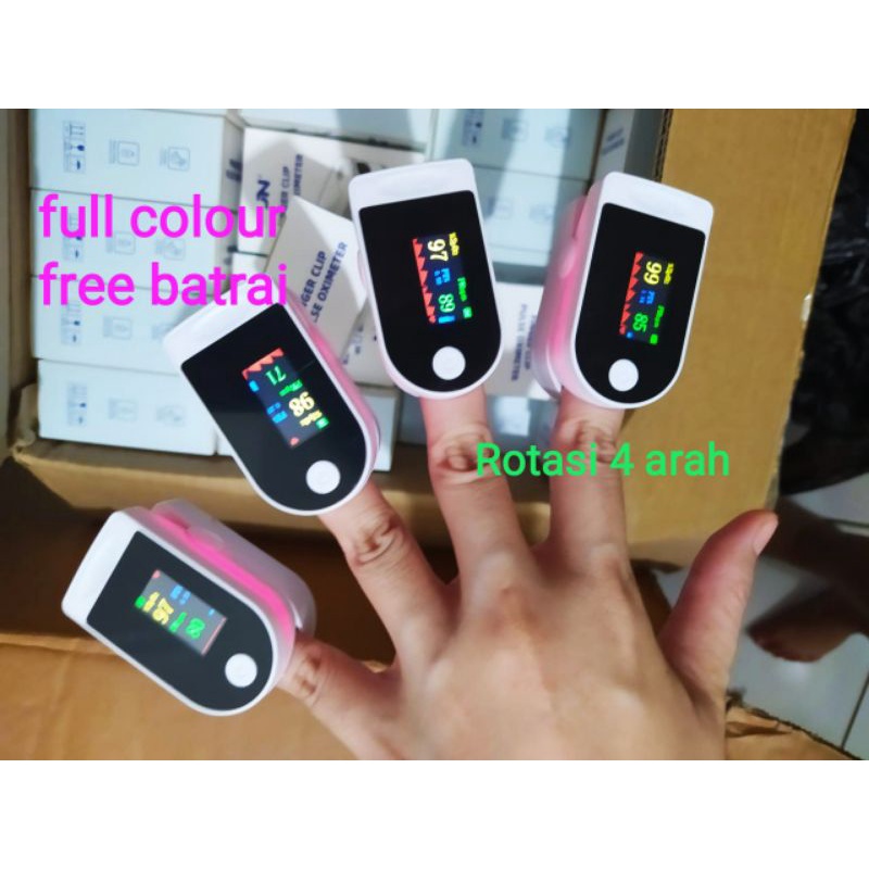 Oxymeter full colour alat ukur kadar oksigen jantung