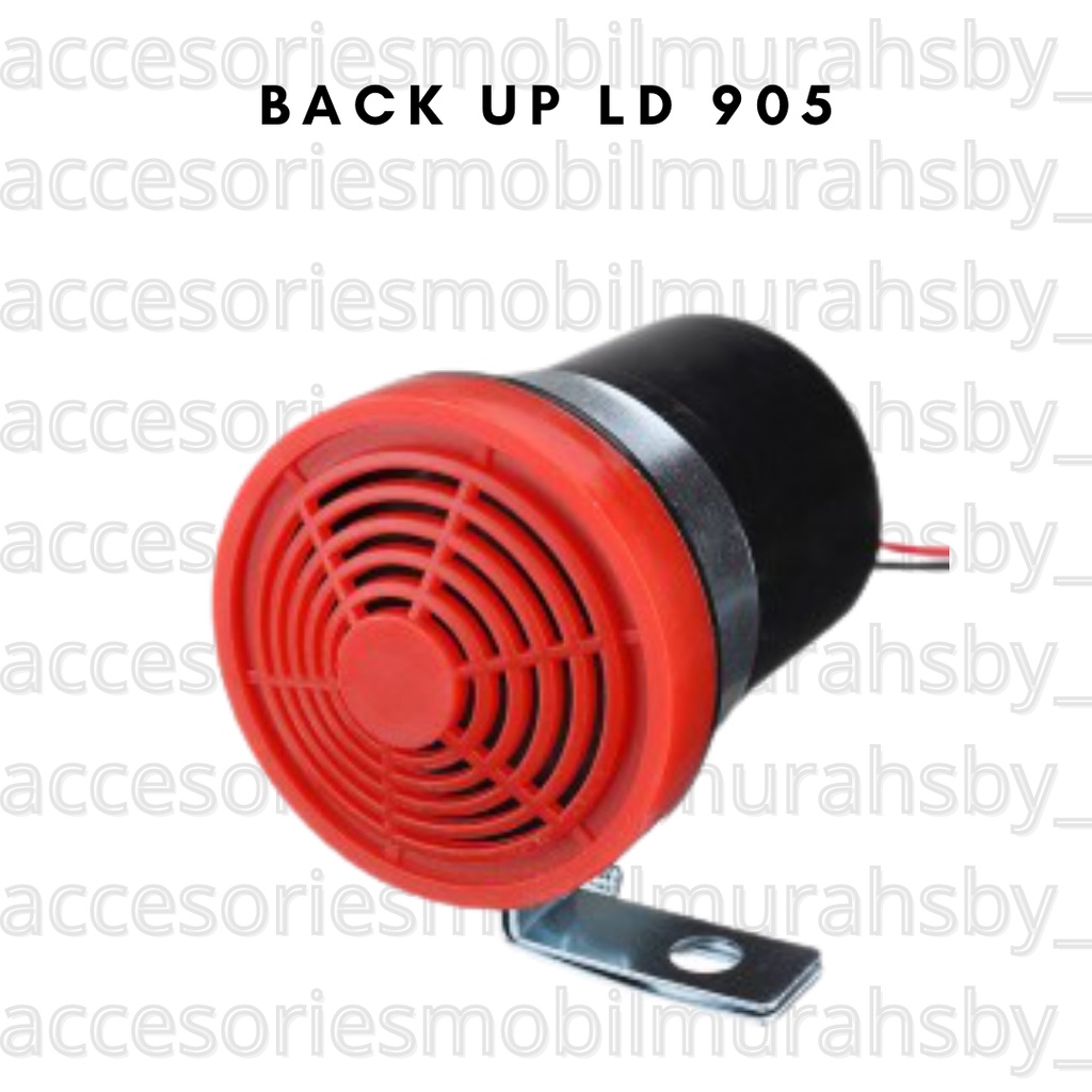 Backup Back up Buzzer Horn Alarm Klakson Mundur Atret Bulat Plastik 12 - 24 Volt Motor Mobil Truk Bus Bis