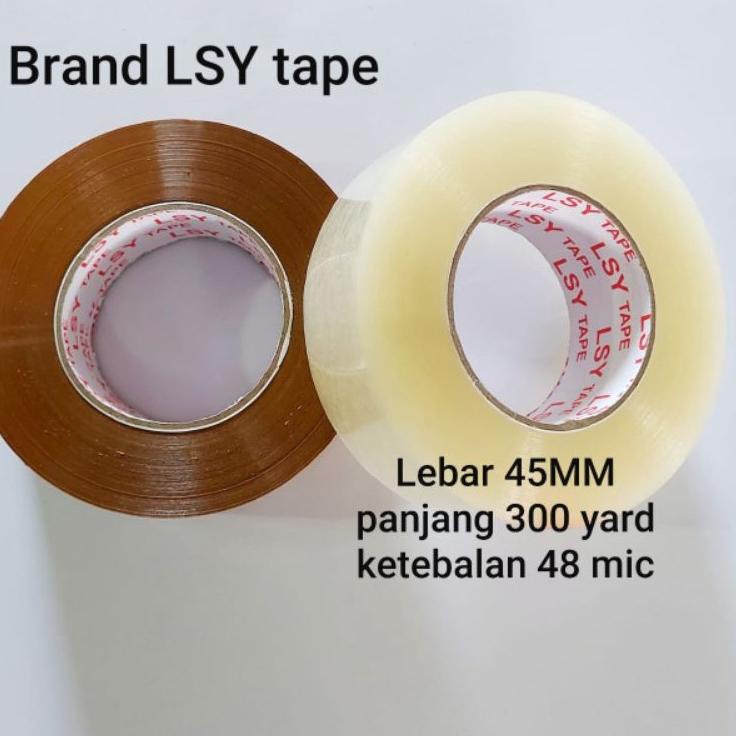 

Big Sale - lakban bening/coklat jumbo 45MM X 300yard SUPER LENGKET