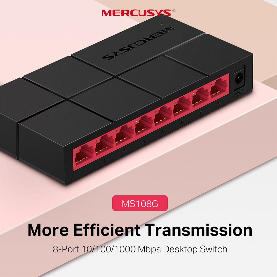 Mercusys MS108G Desktop Switch 8-Port 10/100/1000Mbps HUB Switch