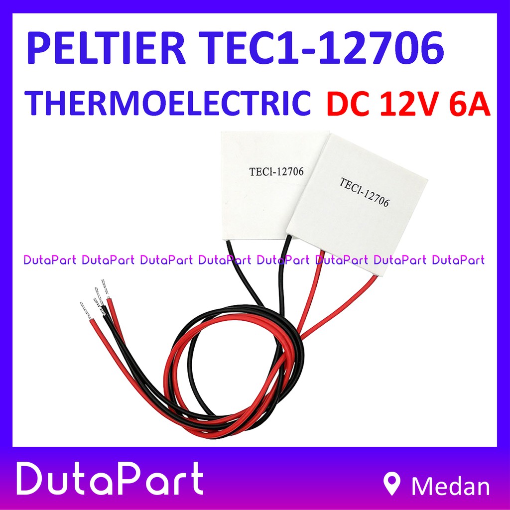 Peltier TEC1-12706 TEC1 12706 Thermoelectric Keramik Element DC 12V 6A