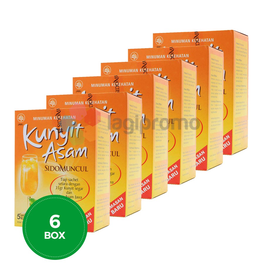 

Sido Muncul Kunyit Asam 5 Sachet Memelihara Kesehatan Tubuh Mengatasi Nyeri Alami - 6 Box