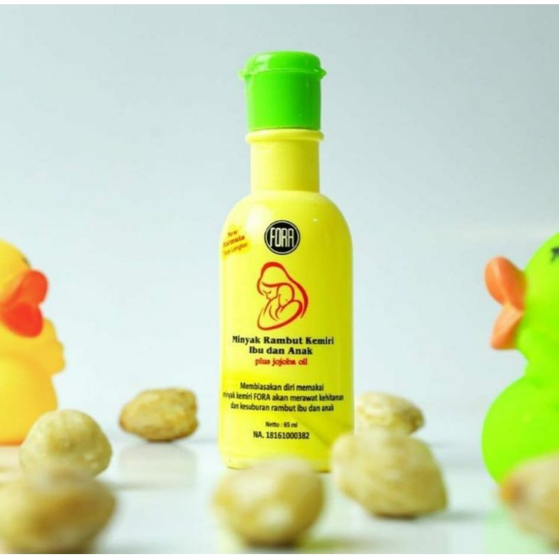 FORA Minyak Kemiri 65ml Hair Lotion Oil Baby Penyubur Rambut Bayi dan Anak