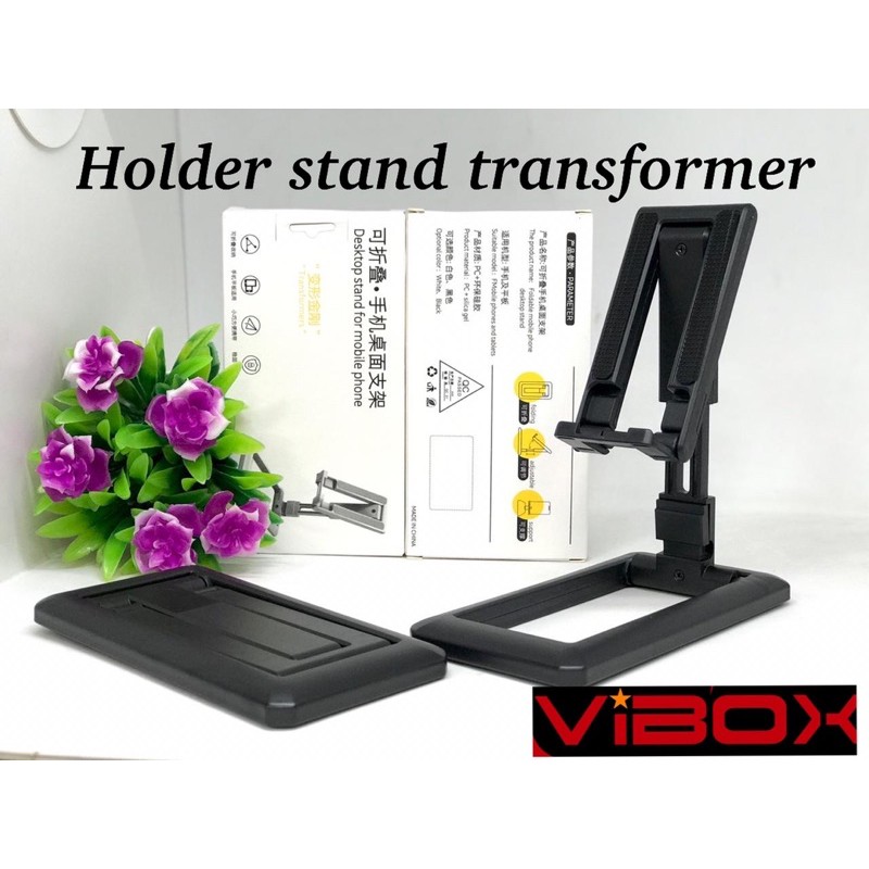 HOLDER STAND MEJA VB30 PHONES STAND TRANSFORMER VIBOX NEW MINI POCKET SIZE LIPAT