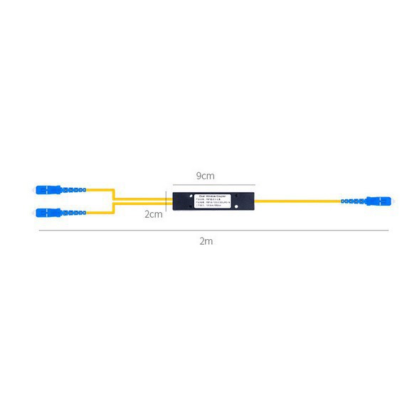 Fiber Optic Jumper Cable Kabel Splitter FBT SC/UPC 1M 1/2 FTTH