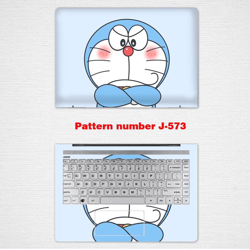 2pcs Stiker Pelindung Laptop Universal Motif Doraemon Ukuran 12 13 14 15.6 Inch ACER Swift Nitro 5 aspire AN515-52 AN515-55