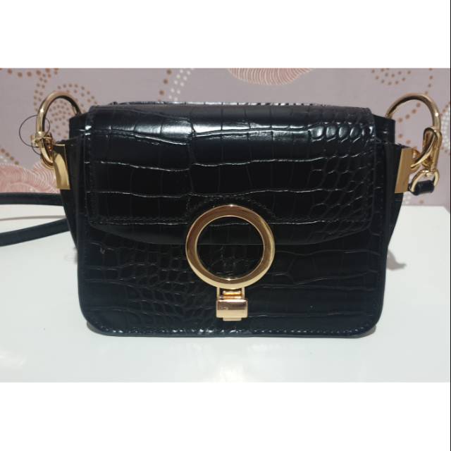 Tas Mango Croc effect bag Preloved