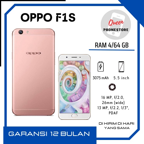 OPPO F1S 4/64gb FULLSET BERGARANSI TOKO 12 Bulan / oppo f1s fullset