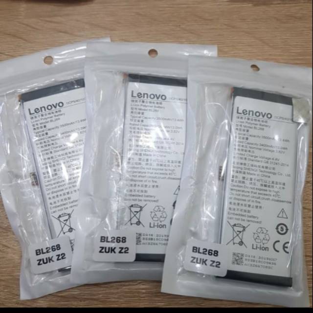 BAT LENOVO ZUK Z2 / BAT ZUK Z 2 BL268 ORIGINAL 100% NEW