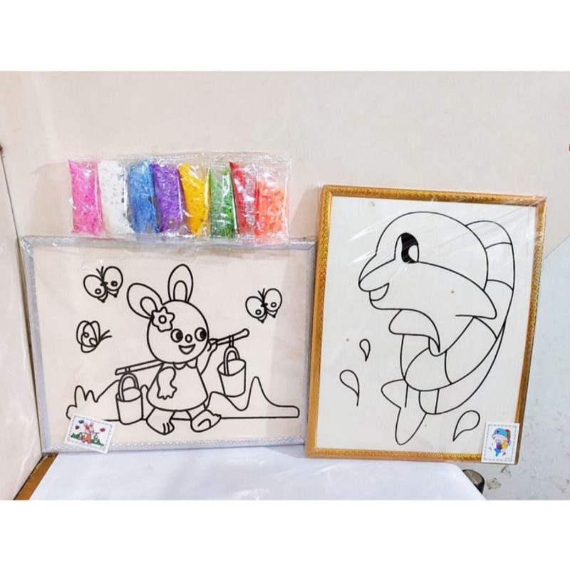 Mainan Anak DIY PAINTING Glitter Art n Craft DIY Glitter UNIK
