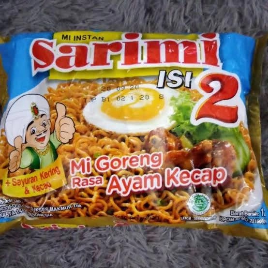 

NOODLES/MIE INSTANT SARIMI ISI 2 GORENG RASA AYAM KECAP SATUAN